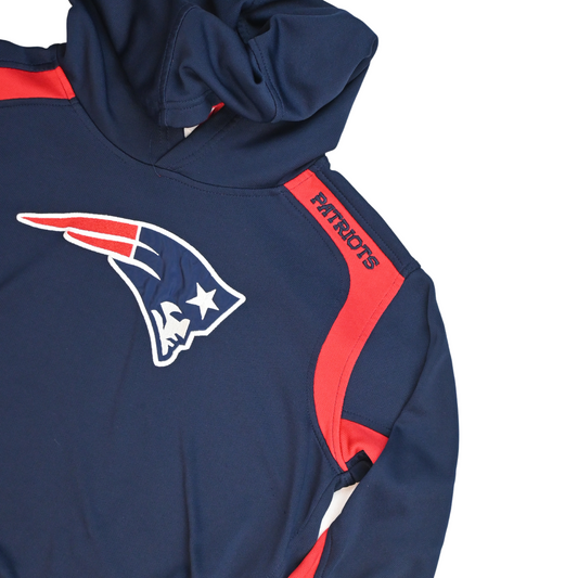 Vintage New England Patriots Hooded NFL Football Sweater