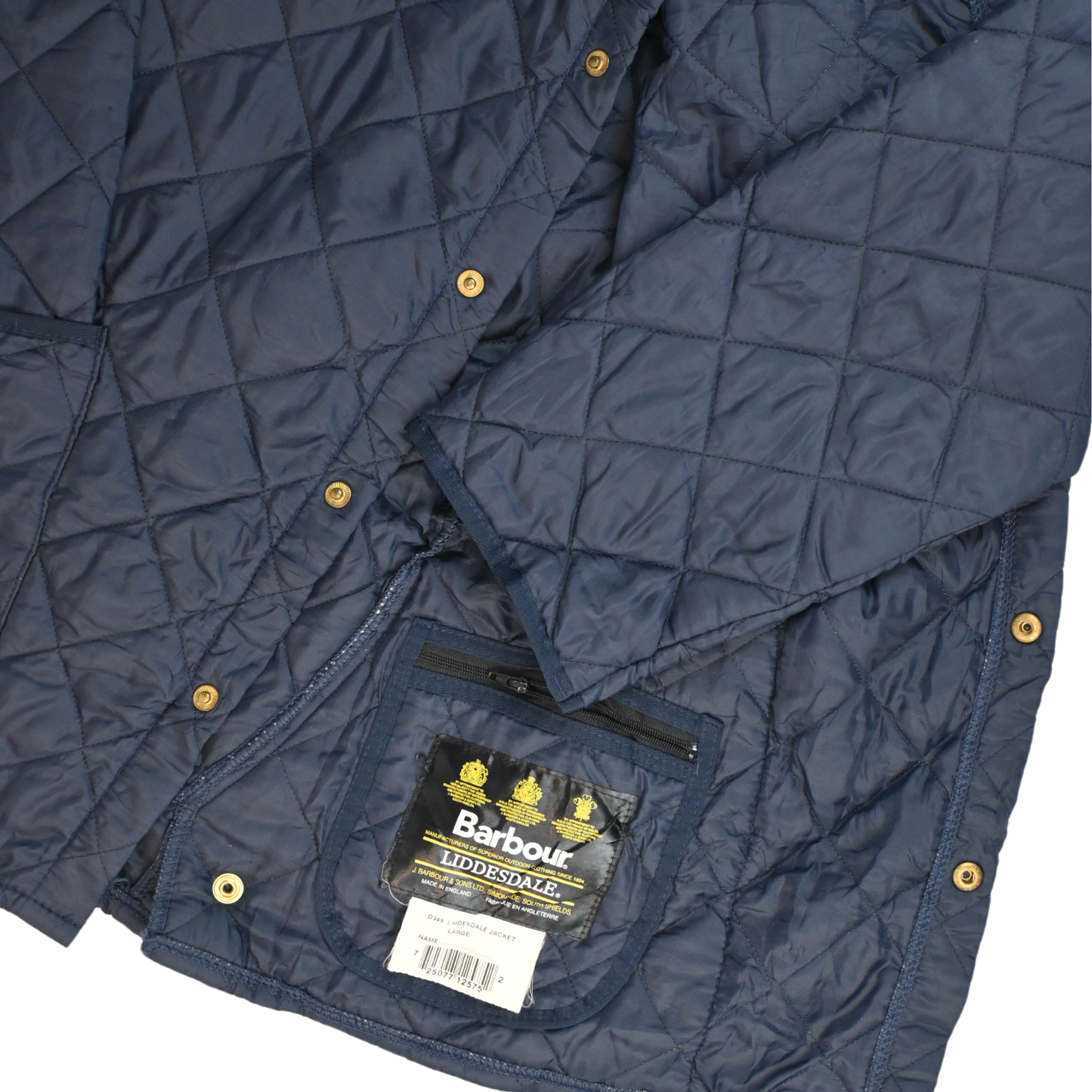 Vintage 80s Barbour Liddesdale Quilted Jacket - British Style - Size L