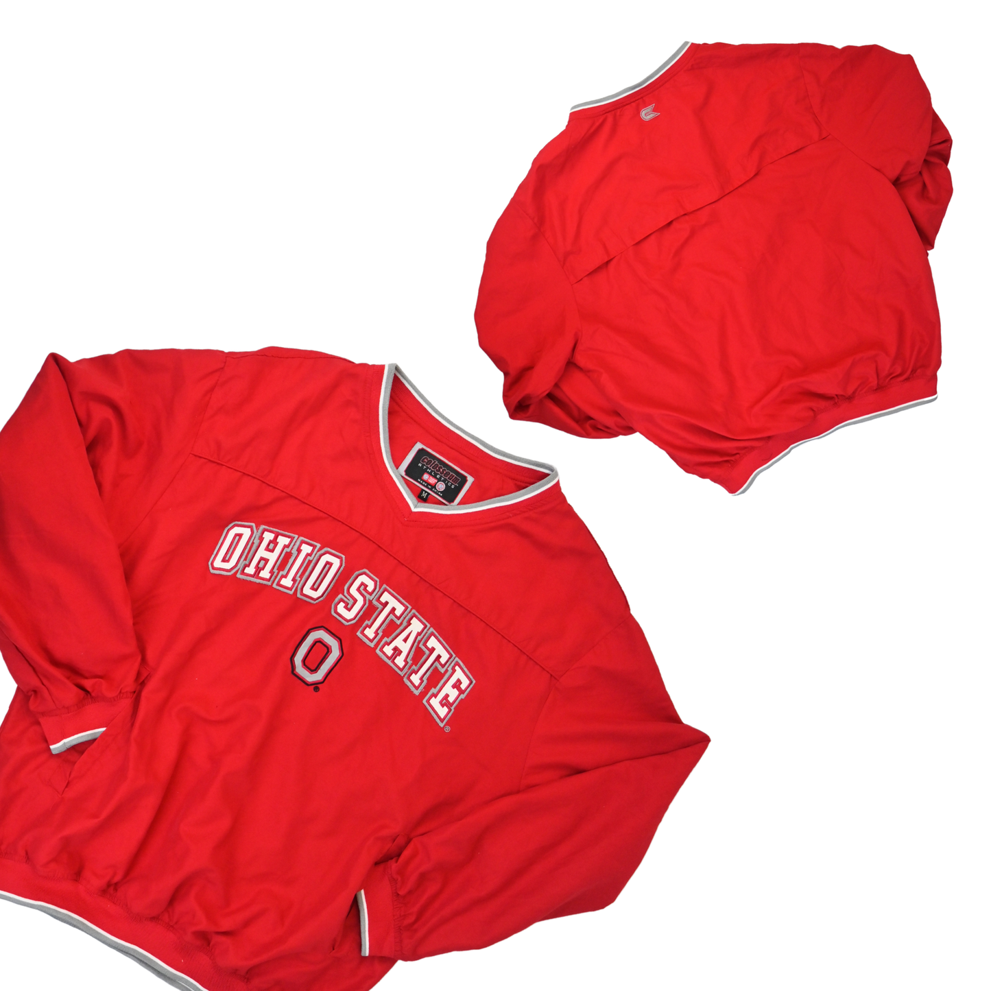 Vintage 90s Spell Out Ohio State University Pullover Windbreaker
