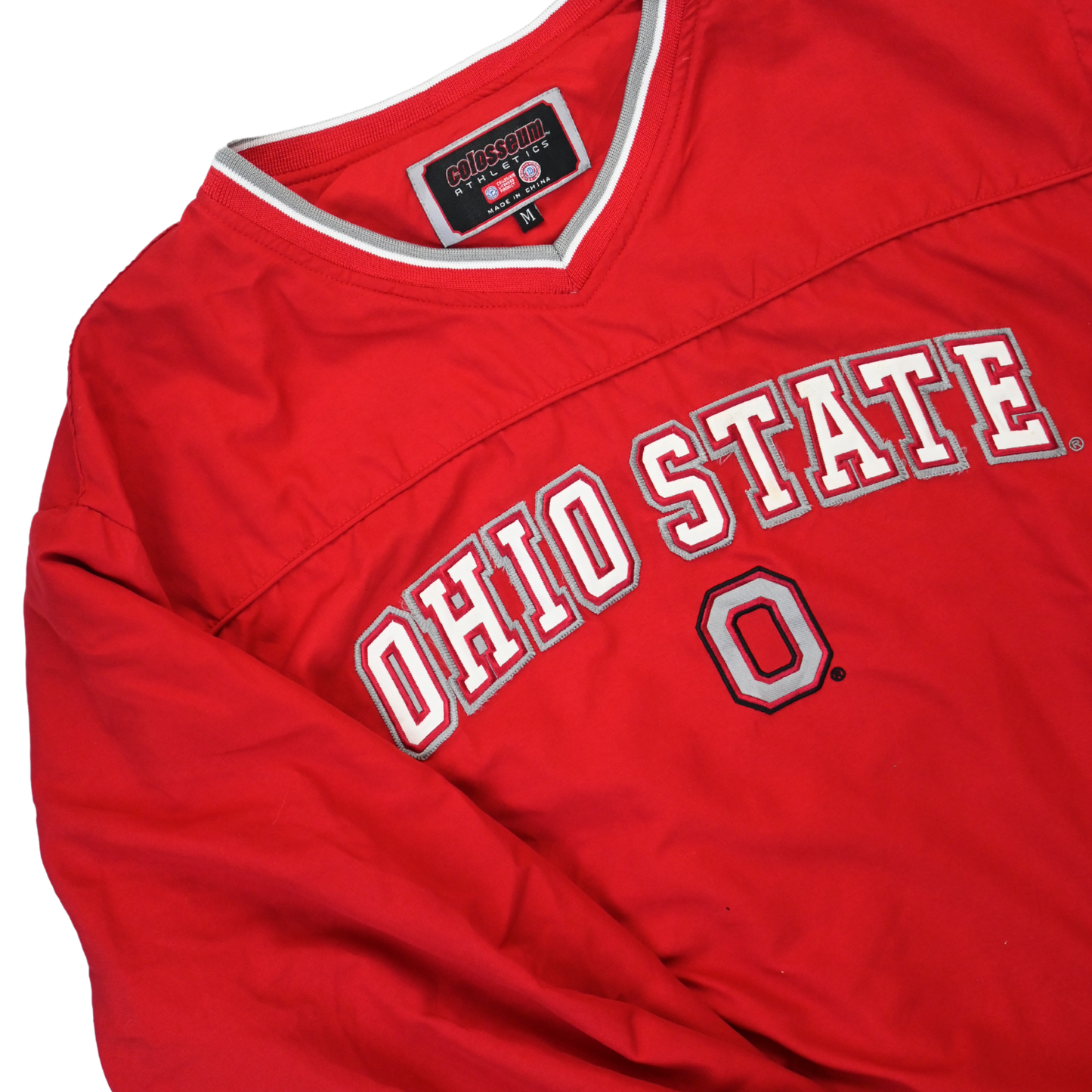 Vintage 90s Spell Out Ohio State University Pullover Windbreaker