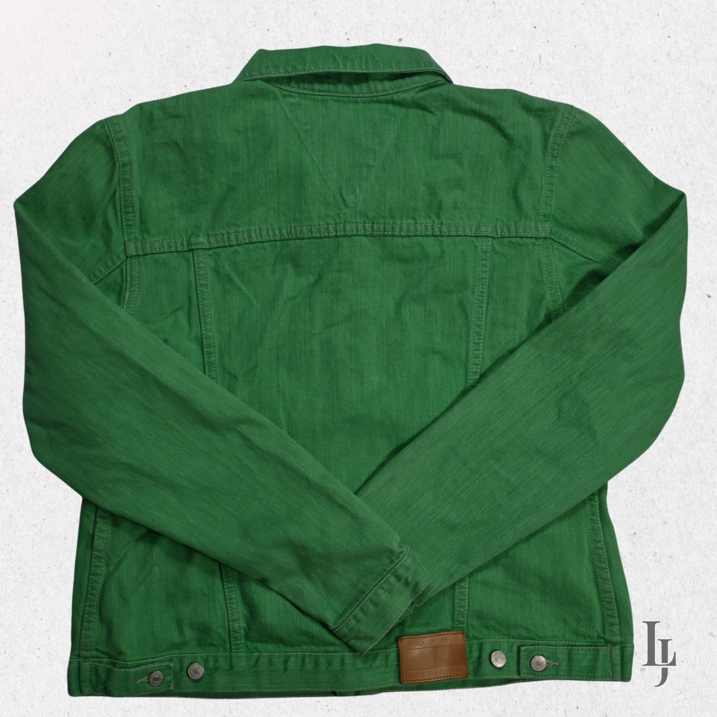 Tommy Hilfiger Denim Jacket - Green - Women's Size L