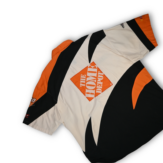 Vintage Tony Stewart Home Depot MBNA Button Shirt