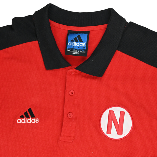 Vintage Adidas University of Nebraska Pique Polo Shirt