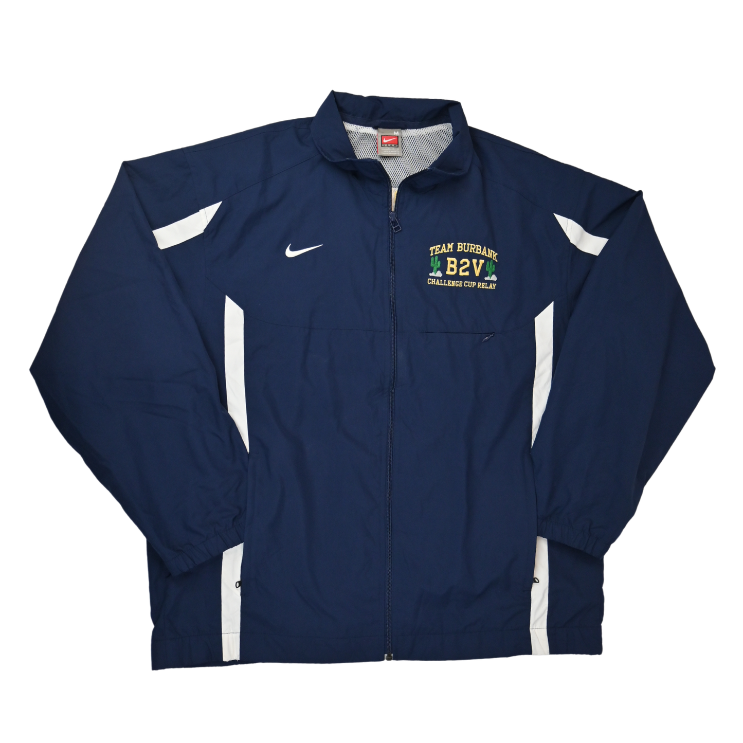 Nike Windbreaker Jacket - Team Burbank B2V Challenge Cup Relay Fabric - Size M