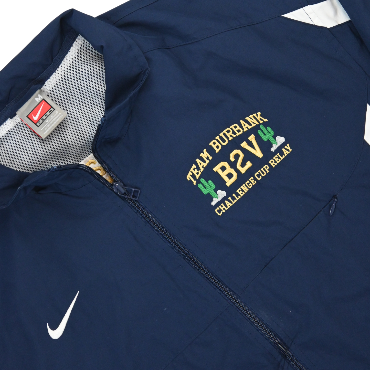 Nike Windbreaker Jacket - Team Burbank B2V Challenge Cup Relay Fabric - Size M