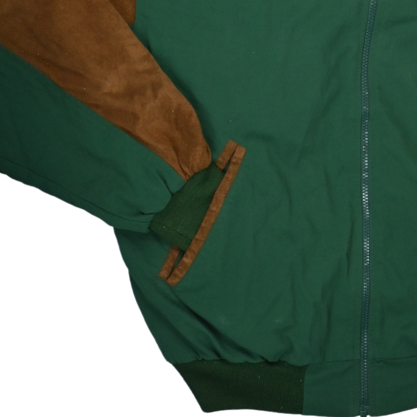 Vintage Lacoste Jacket - Brown with Dark Green - Size M-L