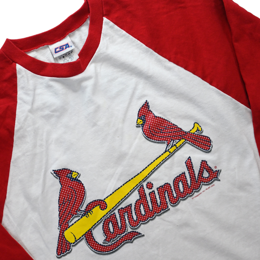 Long Sleeve Cardinals Shirt - Red and White - Size M
