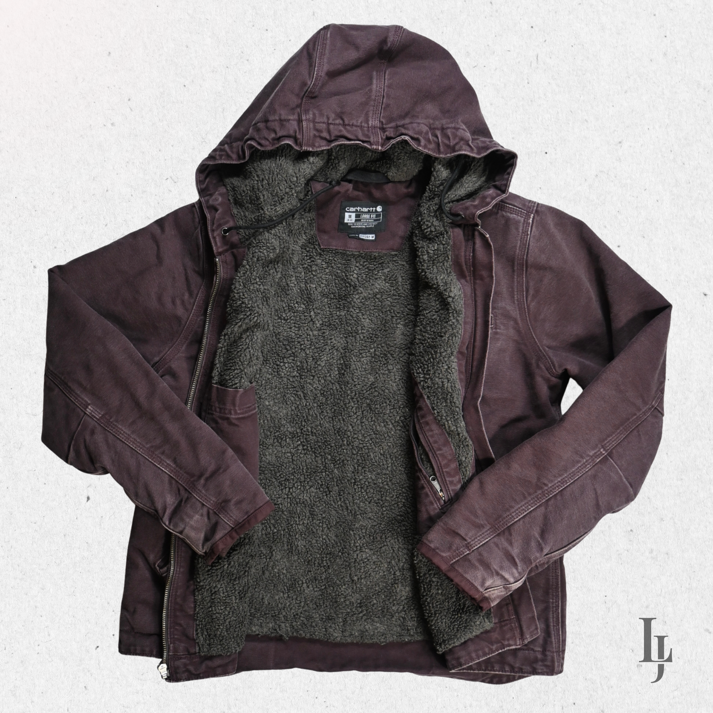 Carhartt Jacket DJ4392-W with Plush Lining - Size M (Loose Fit)