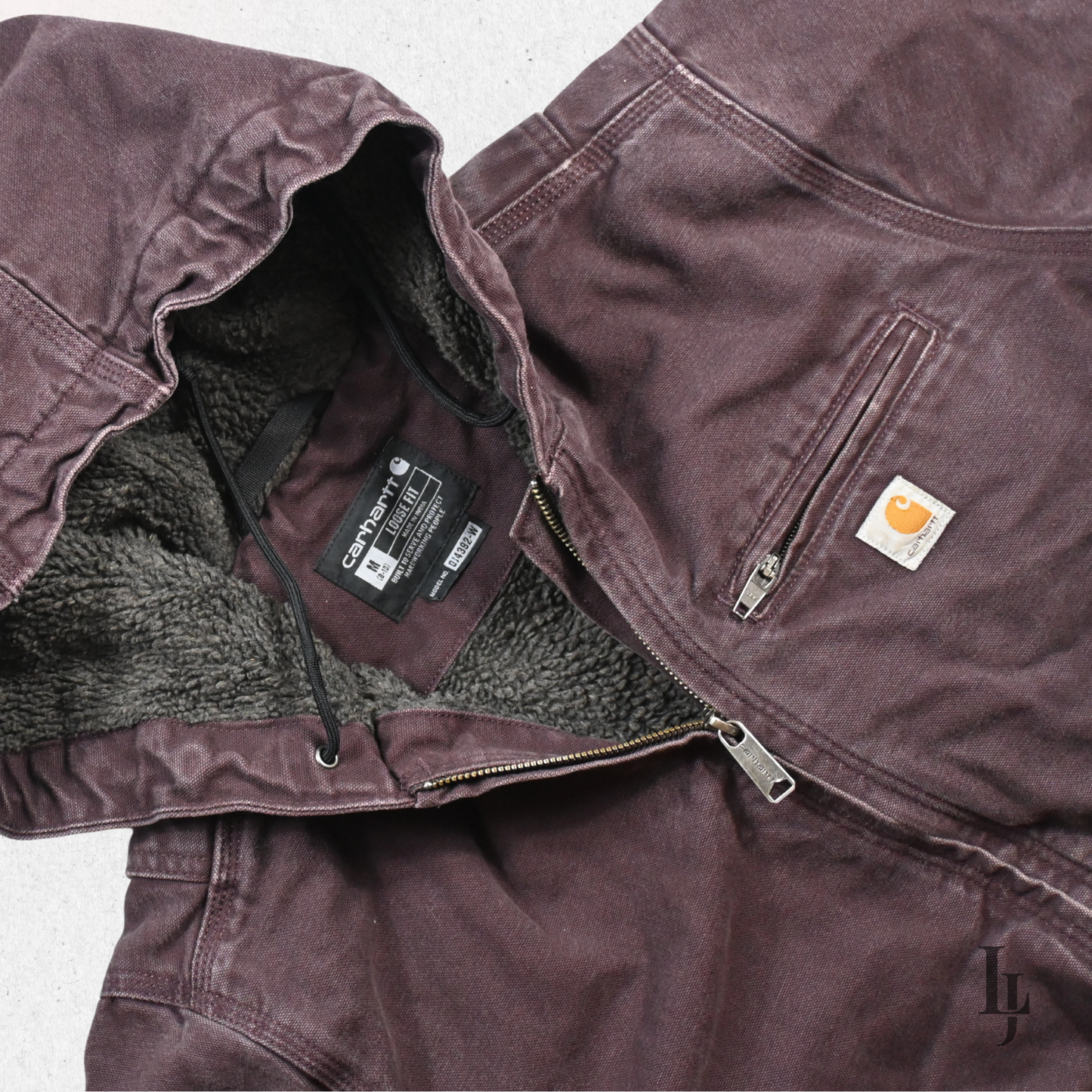 Carhartt Jacket DJ4392-W with Plush Lining - Size M (Loose Fit)