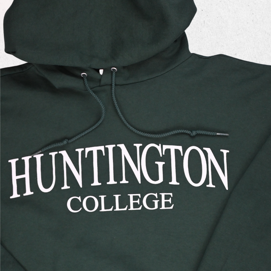 Champion Hoodie - Dark Green - Huntington College - Size M