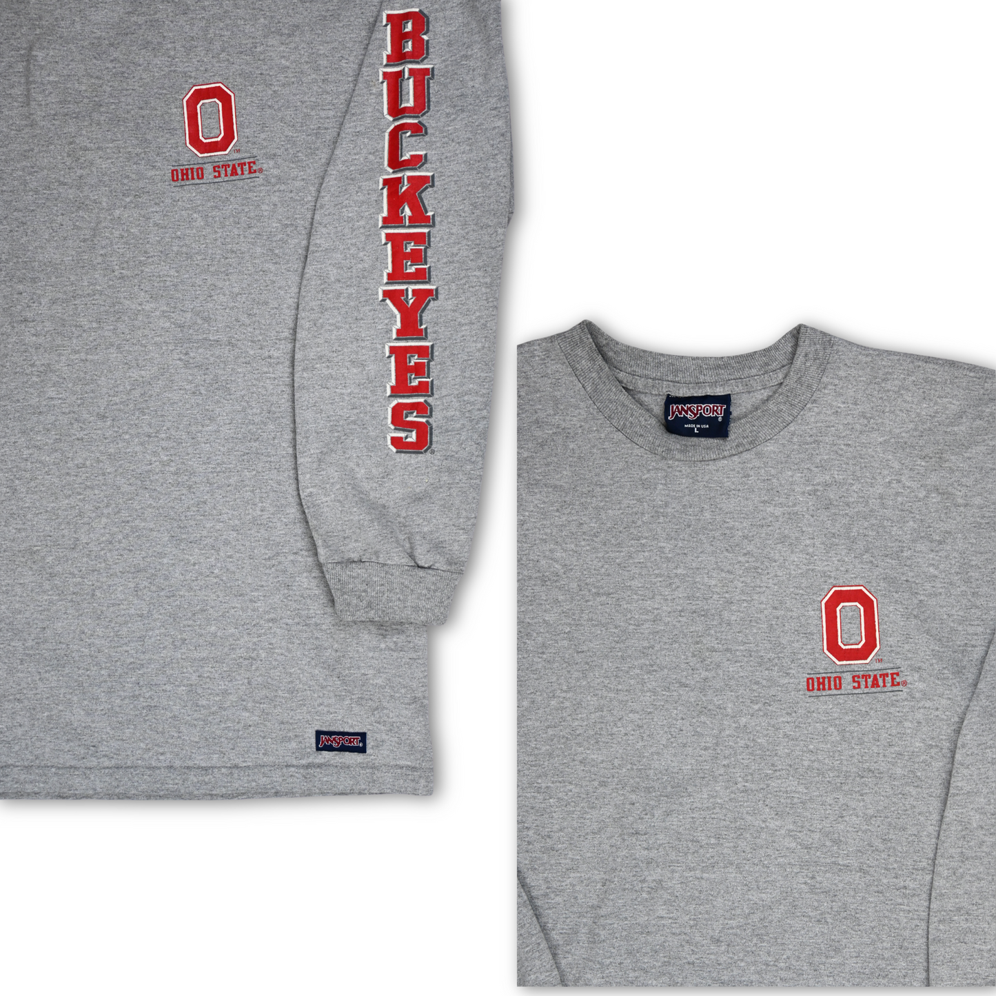 Vintage Ohio State OSU Buckeyes JanSport Long Sleeve Shirt