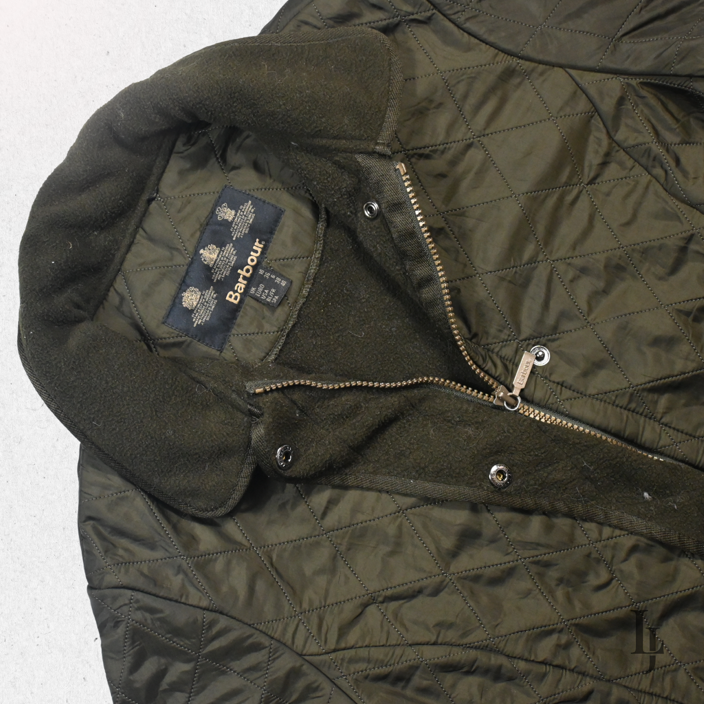 Barbour Jacket - UK Size 10 - Olive Green