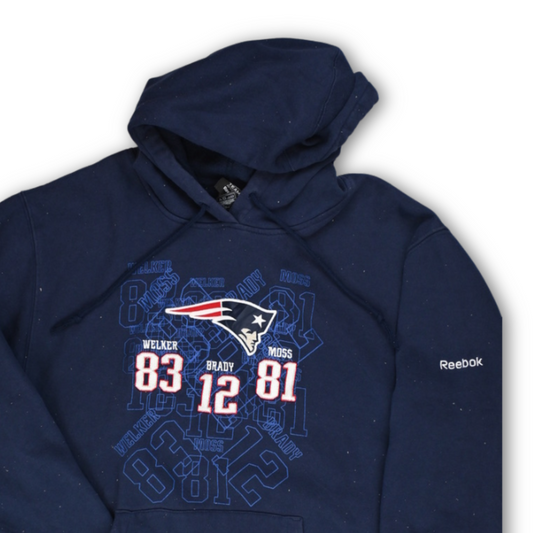 New England Patriots Hoodie Sweatshirt - Welker, Brady, Moss