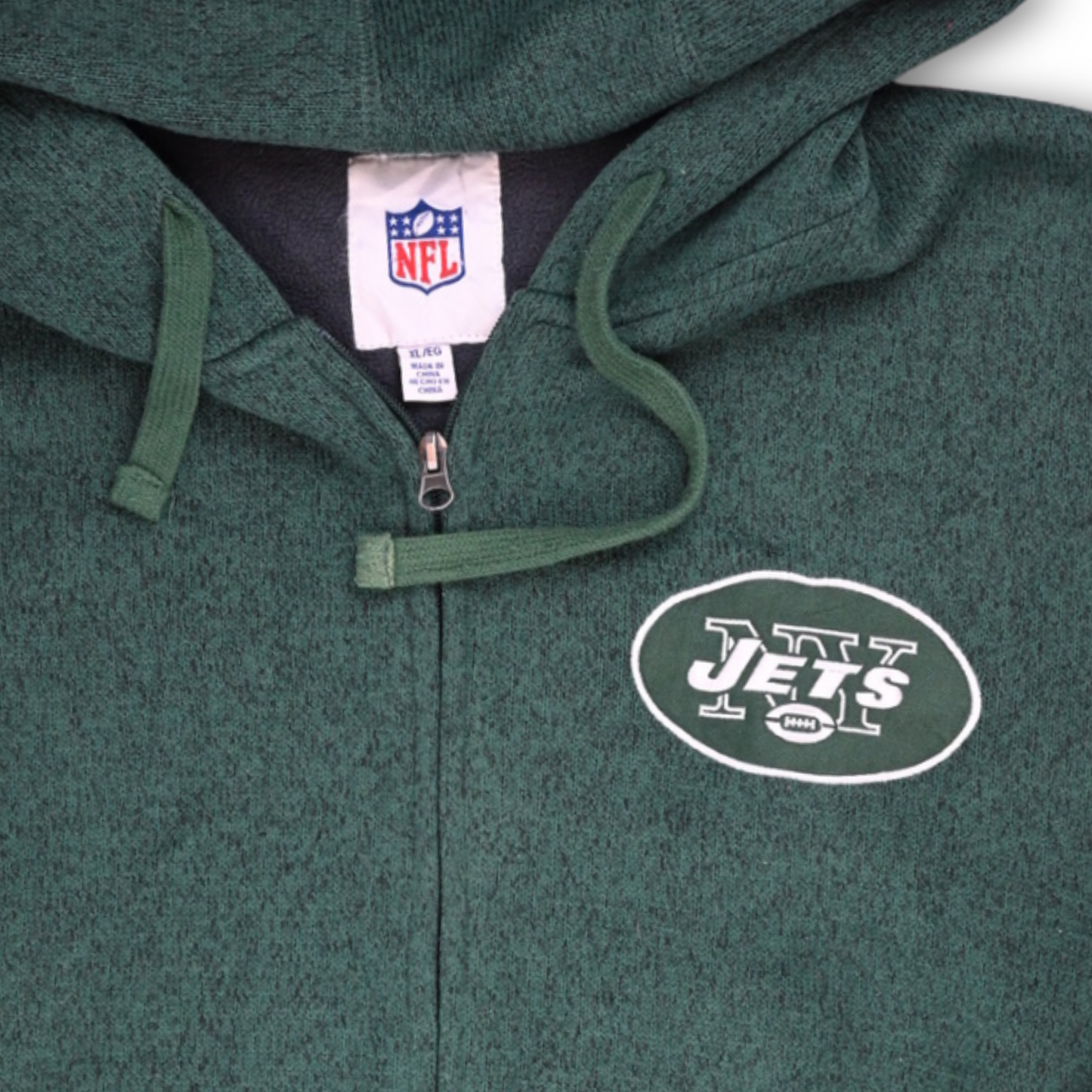 Vintage New York Jets Full Zip Hoodie NFL Jacket