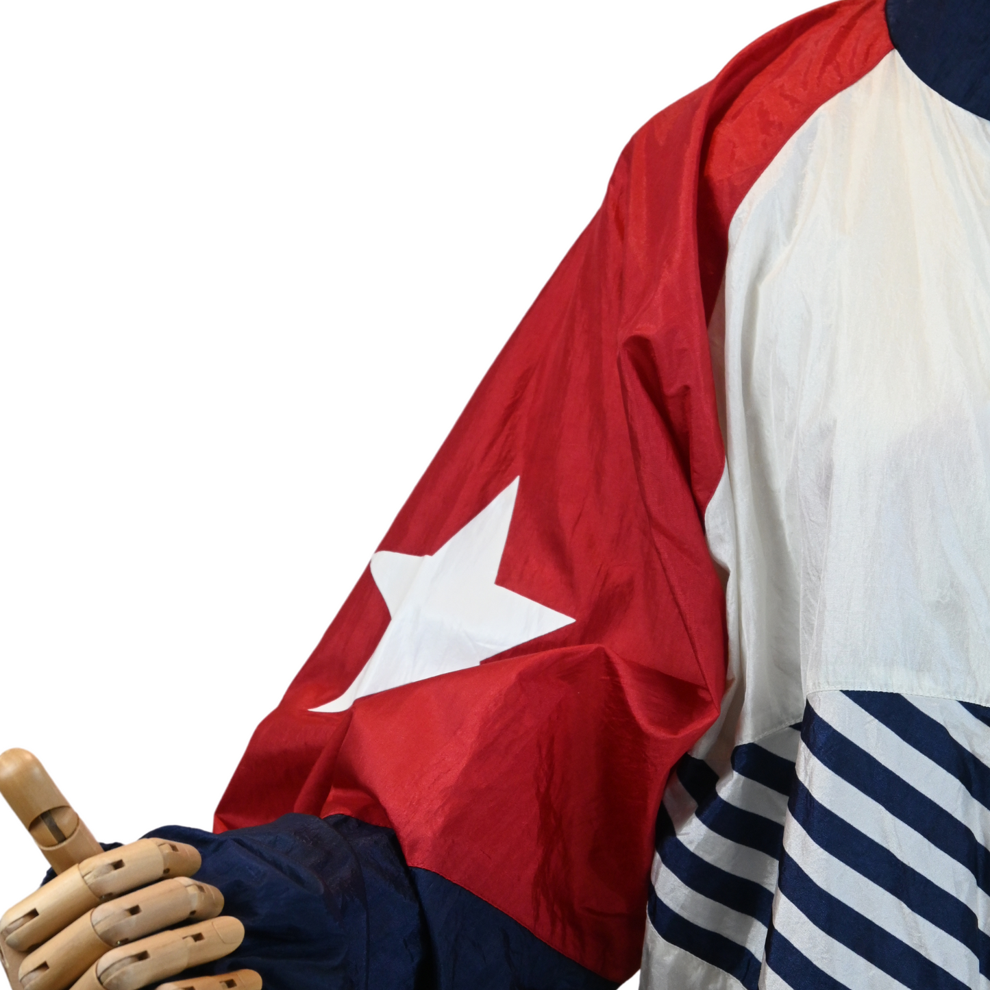 Vintage USA Olympics White Retro Windbreaker Jacket