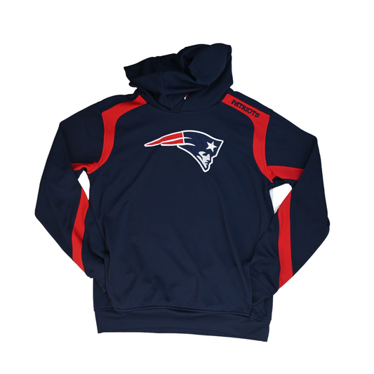 Vintage New England Patriots Hooded NFL Football Sweater