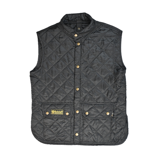Belstaff Waistcoat Quilted Black Vest Gilet Liner - Size M