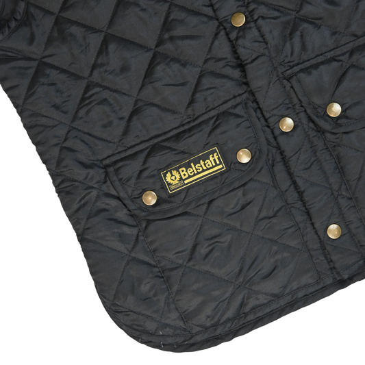 Belstaff Waistcoat Quilted Black Vest Gilet Liner - Size M
