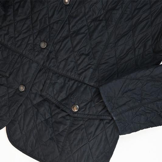 Barbour Black Annandale Quilted Jacket - Size M
