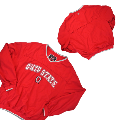 Vintage 90s Spell Out Ohio State University Pullover Windbreaker