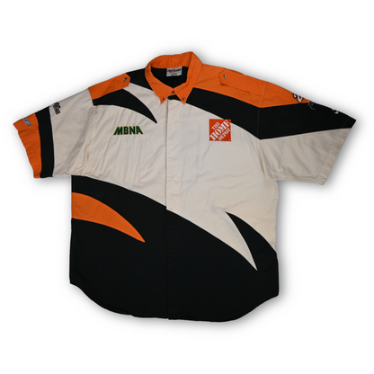 Vintage Tony Stewart Home Depot MBNA Button Shirt