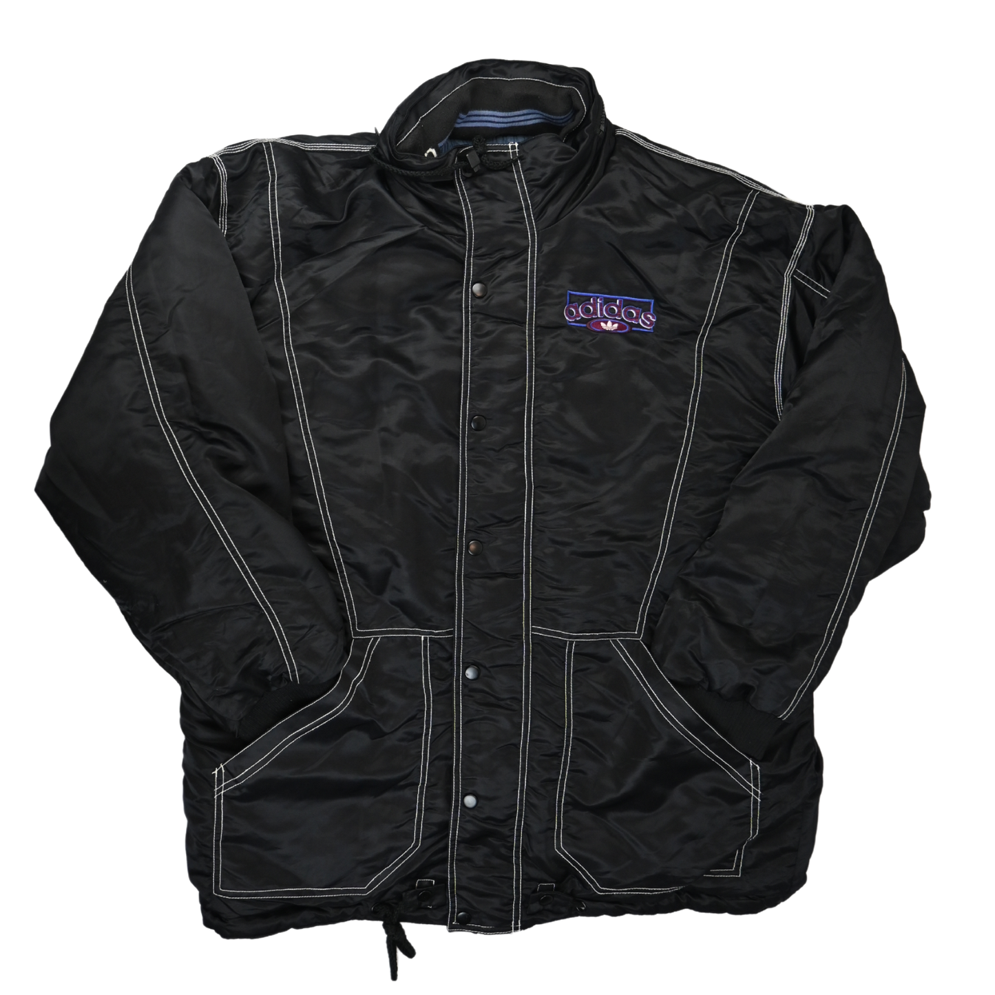 Vintage Adidas Jacket - Black and Reversible Blue