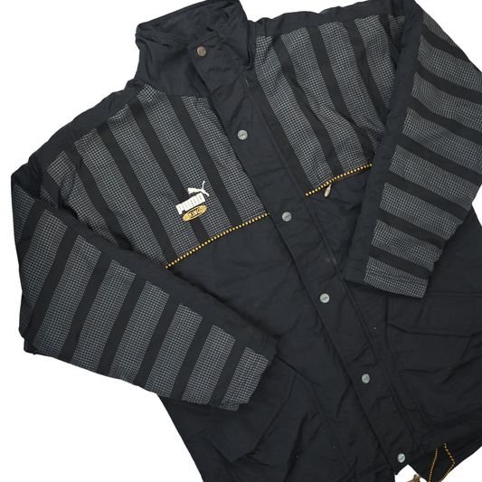 Vintage 90s PUMA KING Jacket - Black - Size XL