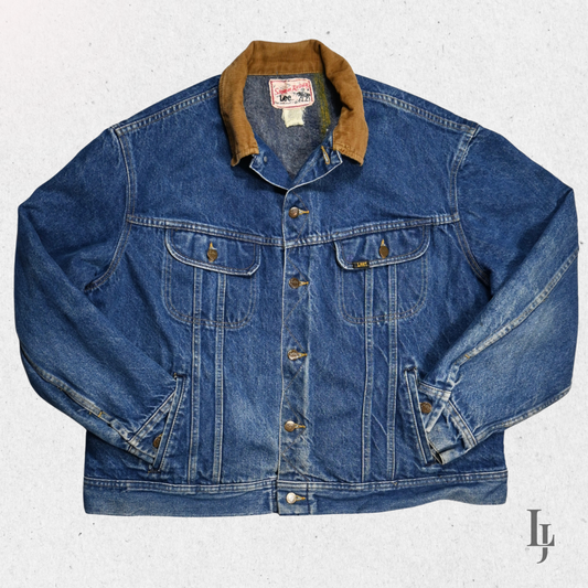 Vintage Lee Storm Rider Denim Jacket - Size 48B (Men's 3XL)