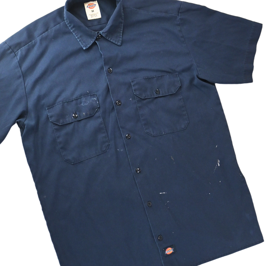 Dickies Button-Up Shirt - Navy Blue - Size M