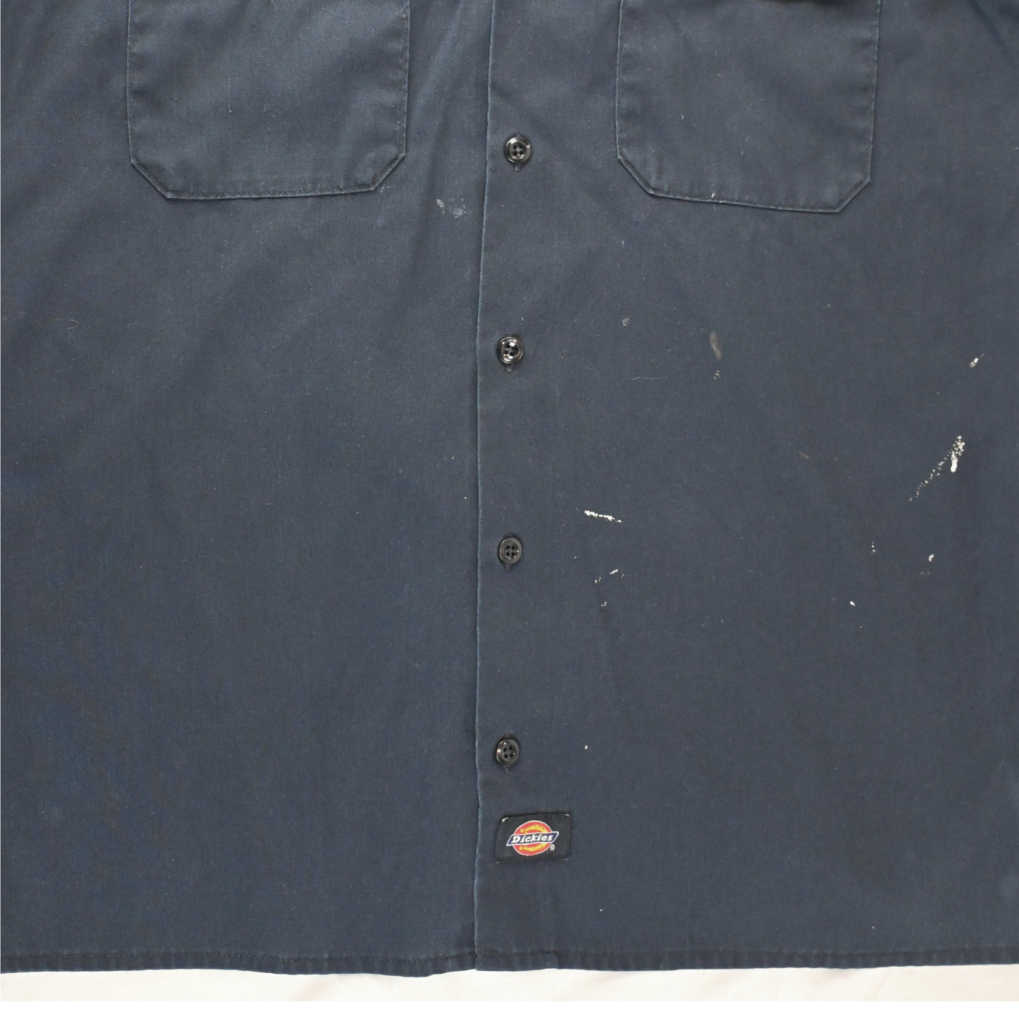 Dickies Button-Up Shirt - Navy Blue - Size M