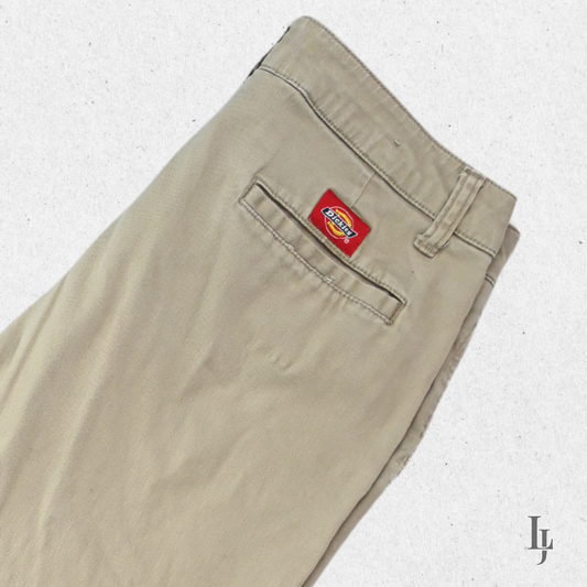 Dickies Women's Pants - Beige - Size 11/30