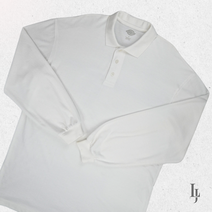 Dickies Long Sleeve Shirt - White - Size L