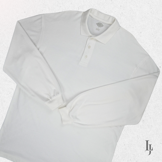 Dickies Long Sleeve Shirt - White - Size L