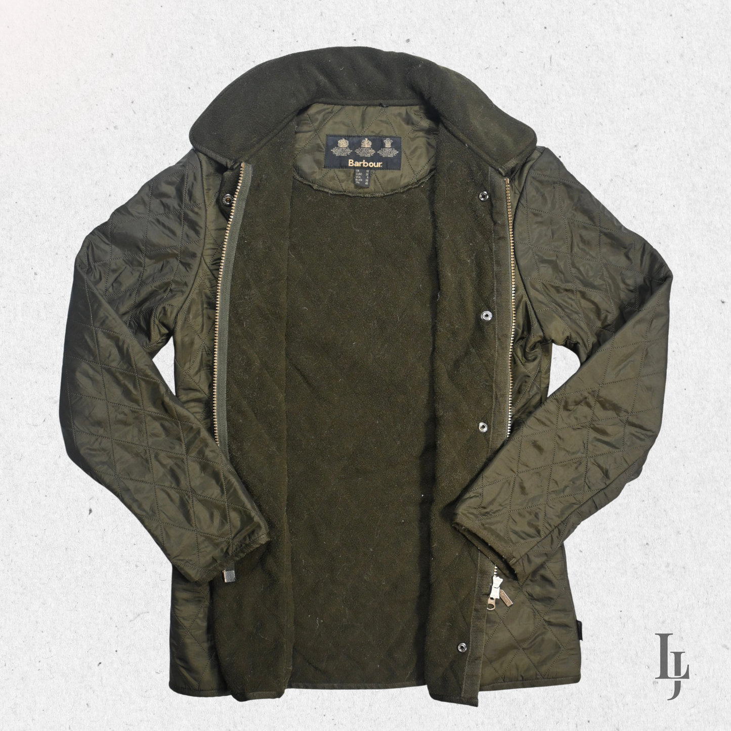 Barbour Jacket - UK Size 10 - Olive Green