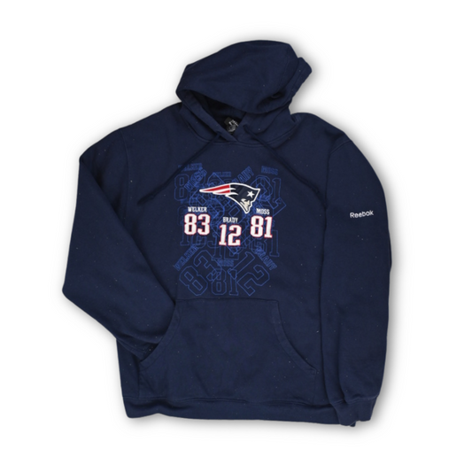 New England Patriots Hoodie Sweatshirt - Welker, Brady, Moss