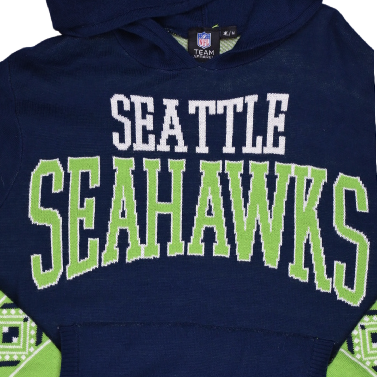 Vintage NFL Team Apparel Seattle Seahawks Hooded Sweater